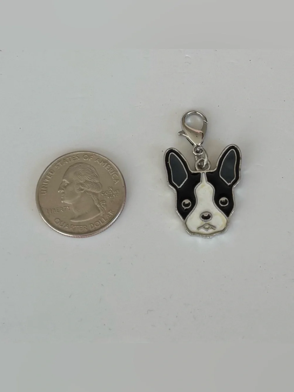 Dog Zipper Pull Collar or Bag Charm Boston Terrier or Pointer / Lab